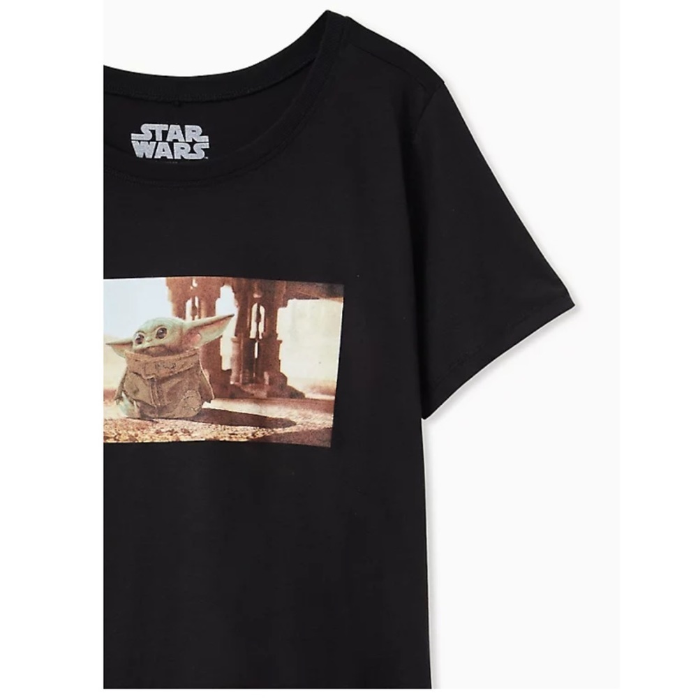 NWT TORRID STAR WARS THE CHILD BLACK CREW TEE - Picture 2 of 5